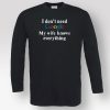 T-shirt Unisex Μακρυμάνικο Με Στάμπα Google