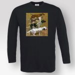 T-shirt Unisex Μακρυμάνικο Με Στάμπα Hunting Dogs