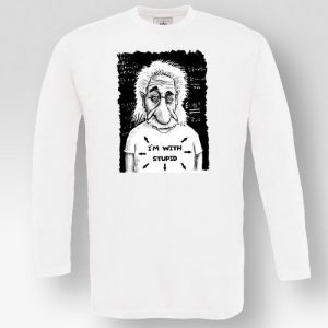 T-shirt Unisex Μακρυμάνικο Με Στάμπα Einstein