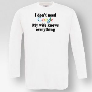 T-shirt Unisex Μακρυμάνικο Με Στάμπα Google