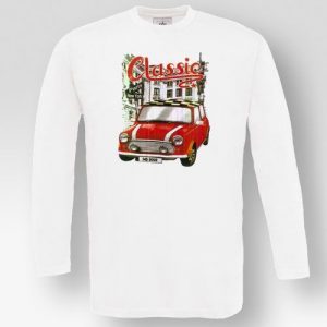 T-shirt Unisex Μακρυμάνικο Με Στάμπα Mini Cooper