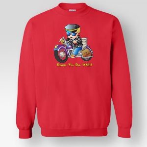 Φούτερ Κλασικό Παιδικό Με Στάμπα Born To Be Wild