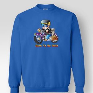 Φούτερ Κλασικό Παιδικό Με Στάμπα Born To Be Wild