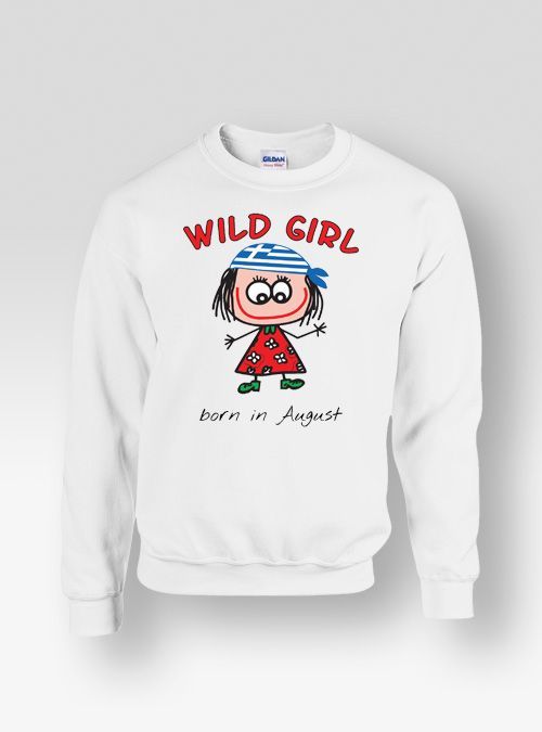 Φούτερ Κλασικό Παιδικό Με Στάμπα Wild Girl Φούτερ Κλασικό Παιδικό Με Στάμπα Wild Girl