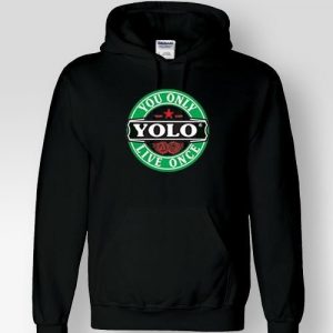 Φούτερ Κουκούλα Με Στάμπα Yolo