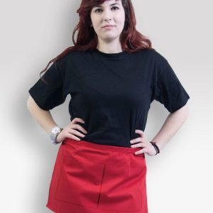 Ποδιά σερβιτόρου κοντή με 2 τσέπες