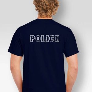 T-shirt Navy Με Κέντημα Police