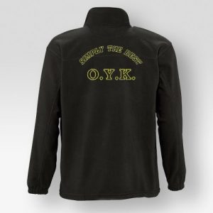 Ζακέτα Fleece Μαύρη Με Κέντημα ΟΥΚ Simply The Best