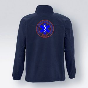 Ζακέτα Fleece Navy Με Κέντημα ΕΚΑΒ