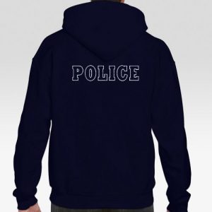 Φούτερ Κουκούλα Navy Με Κέντημα Police