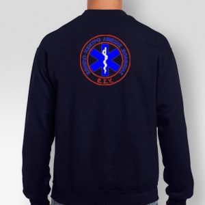 Φούτερ Κλασσικό Navy Με Κέντημα ΕΚΑΒ