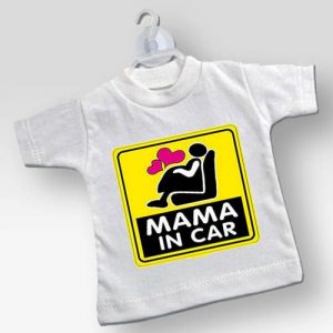 Mini T-shirt Mama In Car