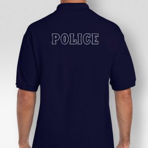 Polo Safran Navy Με Κέντημα Police